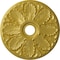 Ekena Millwork Milan Ceiling Medallion (Fits Canopies up to 4 5/8"), 24 1/2"OD x 3 1/2"ID x 1"P, Rich Gold CM24MIRGS - alternate 1